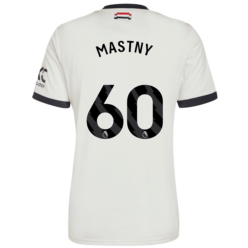 Hombre Fútbol Camiseta Ondrej Mastny #60 Blanquecino Equipación Tercera 2024/25 Perú