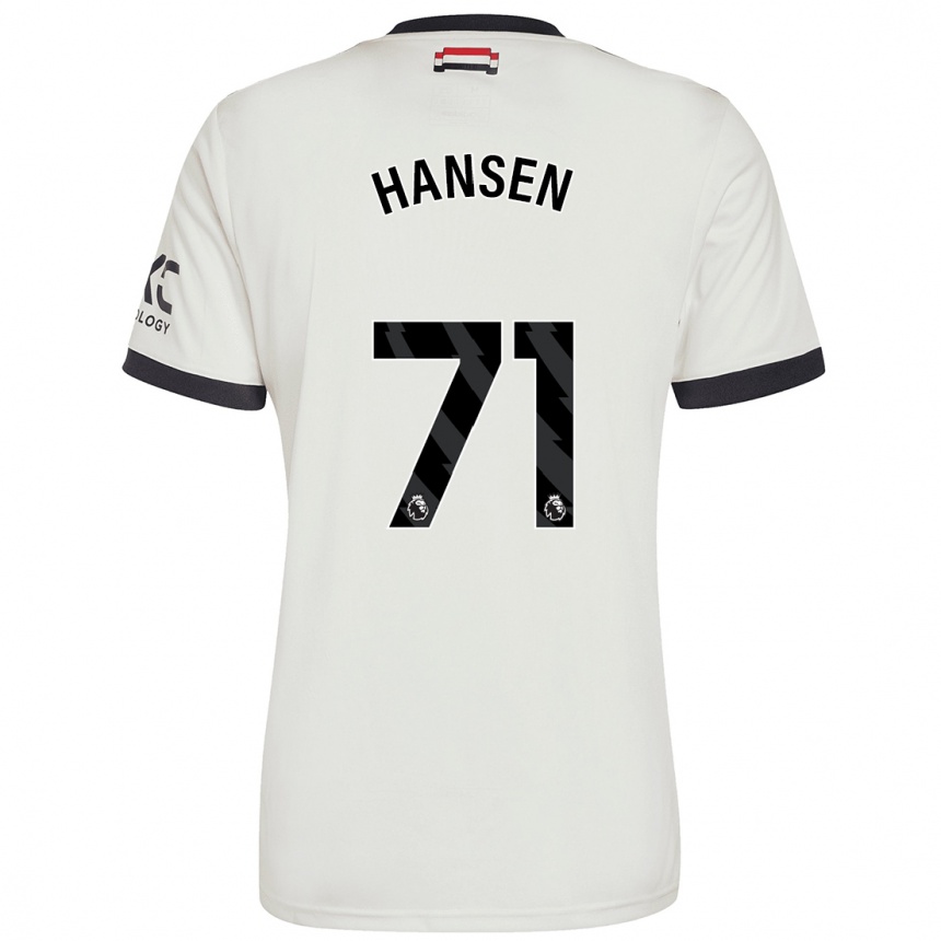 Hombre Fútbol Camiseta Isak Hansen-Aaroen #71 Blanquecino Equipación Tercera 2024/25 Perú