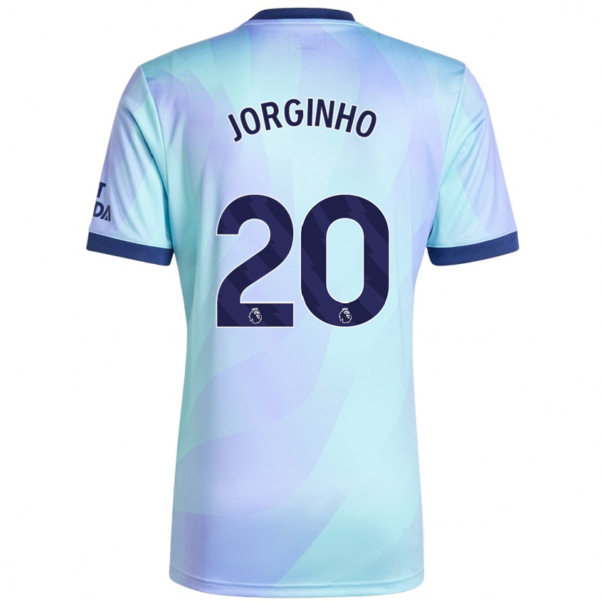 Hombre Fútbol Camiseta Jorginho #20 Agua Equipación Tercera 2024/25 Perú