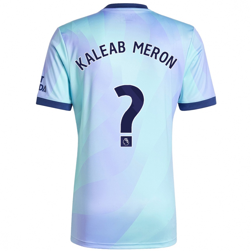 Hombre Fútbol Camiseta Kaleab Meron #0 Agua Equipación Tercera 2024/25 Perú