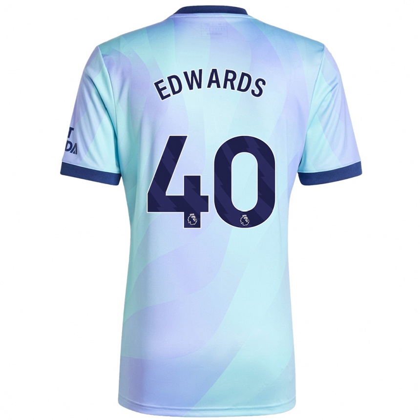 Hombre Fútbol Camiseta Khayon Edwards #40 Agua Equipación Tercera 2024/25 Perú