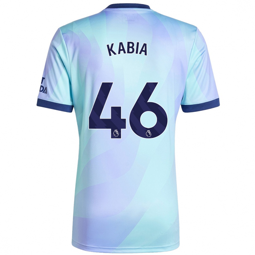 Hombre Fútbol Camiseta Ismeal Kabia #46 Agua Equipación Tercera 2024/25 Perú