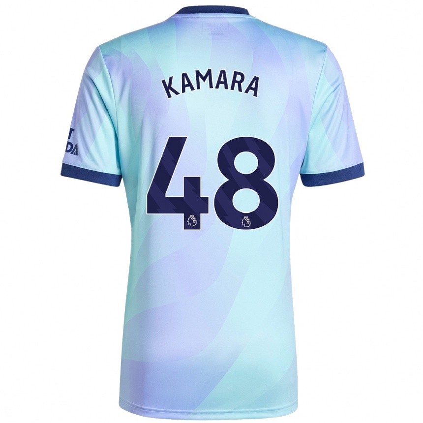 Hombre Fútbol Camiseta Osman Kamara #48 Agua Equipación Tercera 2024/25 Perú