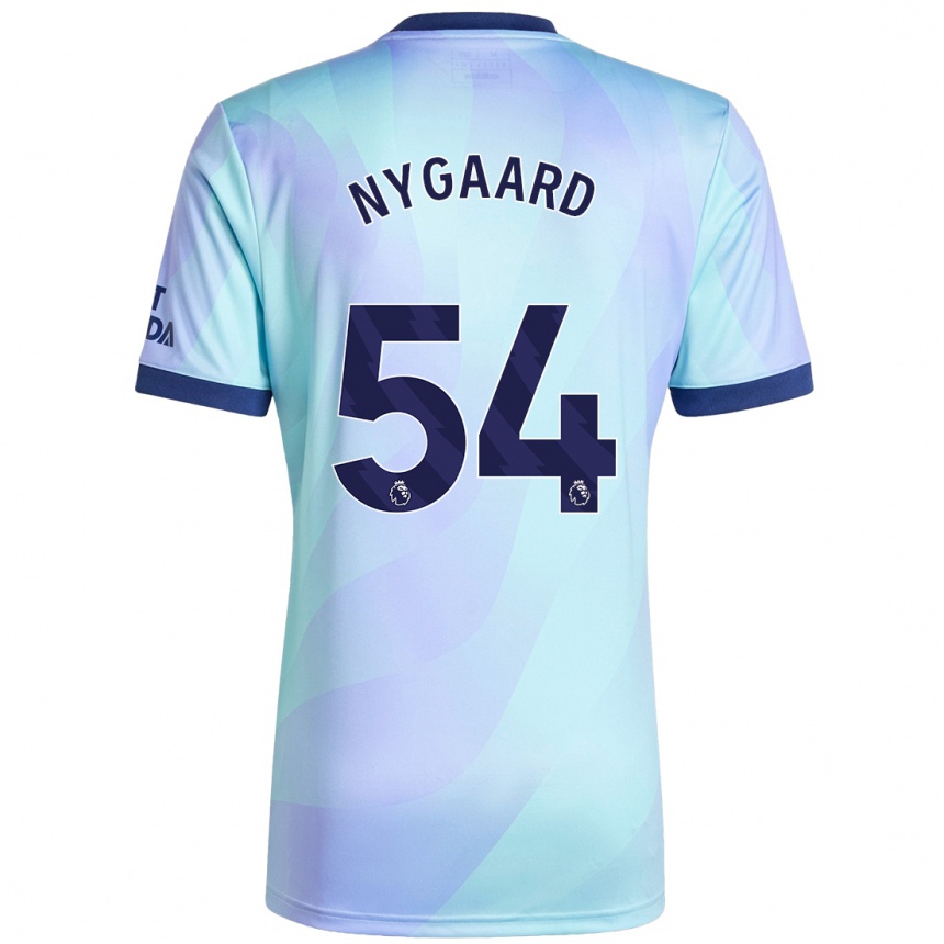 Hombre Fútbol Camiseta Lucas Nygaard #54 Agua Equipación Tercera 2024/25 Perú