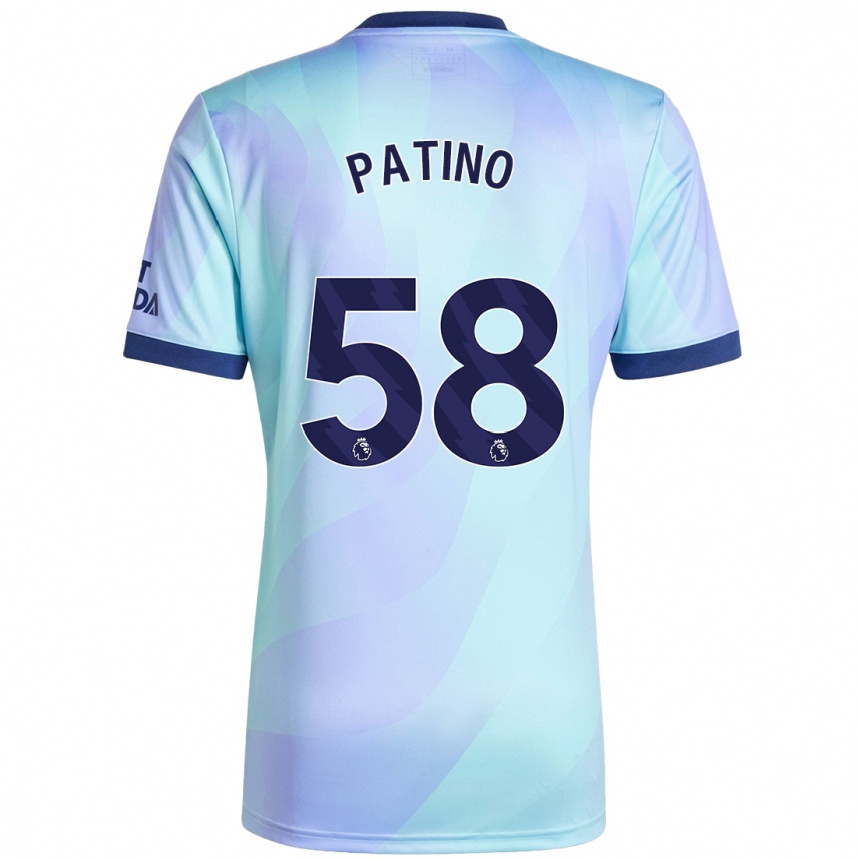 Hombre Fútbol Camiseta Charlie Patino #58 Agua Equipación Tercera 2024/25 Perú