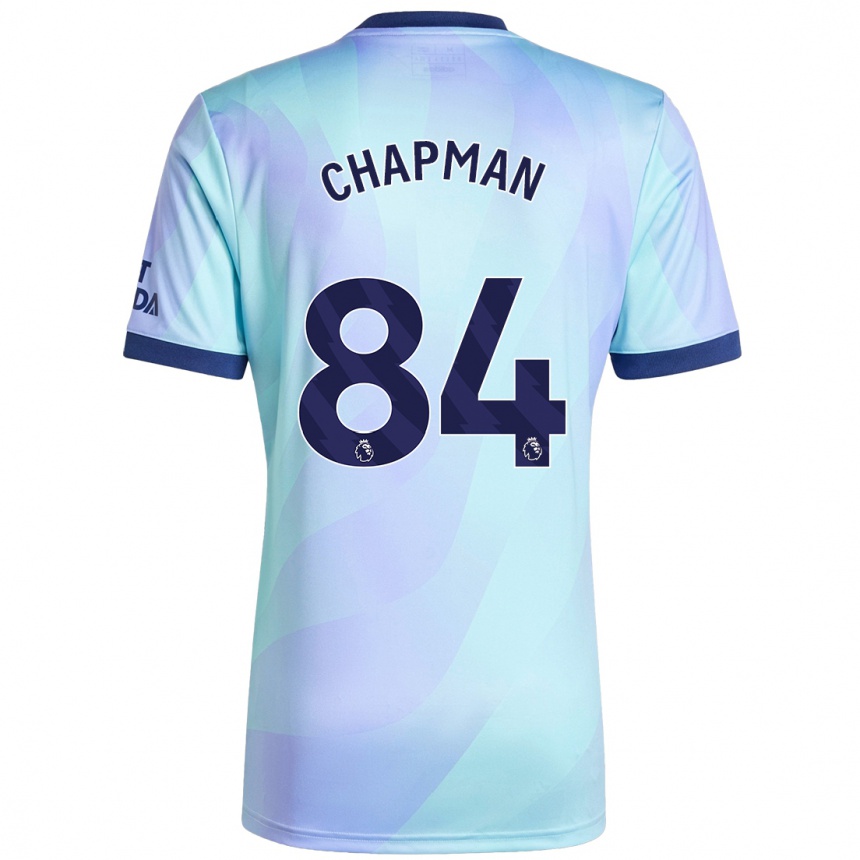 Hombre Fútbol Camiseta Samuel Chapman #84 Agua Equipación Tercera 2024/25 Perú