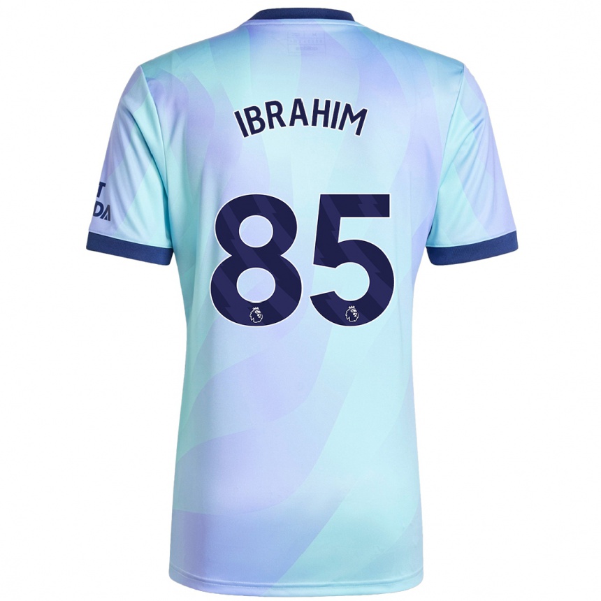 Hombre Fútbol Camiseta Ife Ibrahim #85 Agua Equipación Tercera 2024/25 Perú