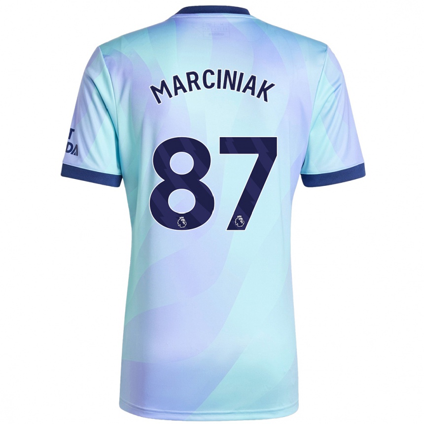 Hombre Fútbol Camiseta Alex Marciniak #87 Agua Equipación Tercera 2024/25 Perú