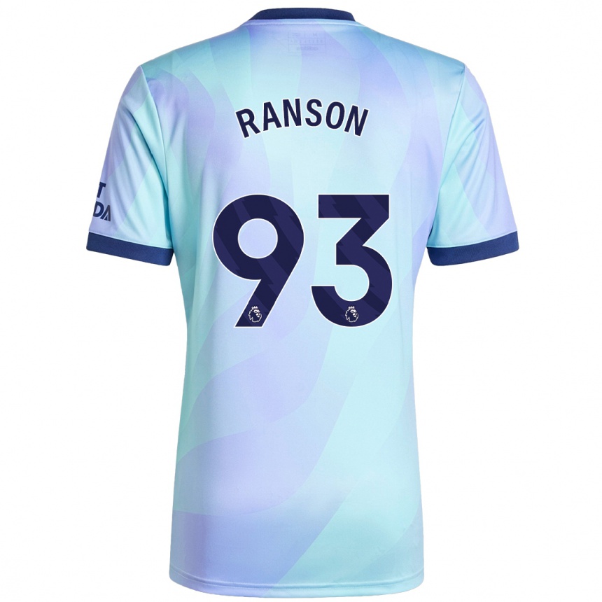 Hombre Fútbol Camiseta Khari Ranson #93 Agua Equipación Tercera 2024/25 Perú