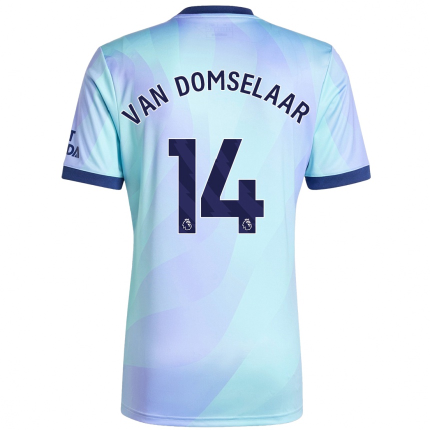 Hombre Fútbol Camiseta Daphne Van Domselaar #14 Agua Equipación Tercera 2024/25 Perú