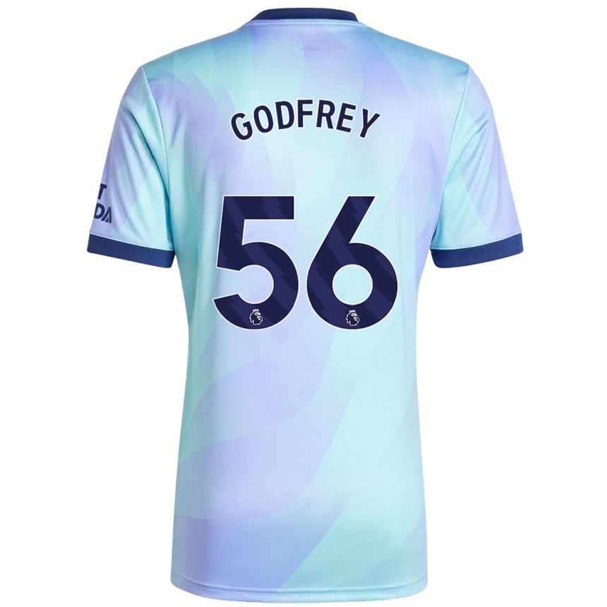 Hombre Fútbol Camiseta Freya Godfrey #56 Agua Equipación Tercera 2024/25 Perú