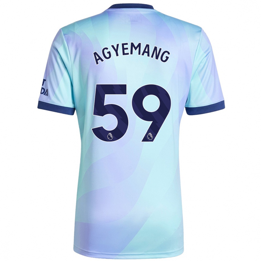 Hombre Fútbol Camiseta Michelle Agyemang #59 Agua Equipación Tercera 2024/25 Perú