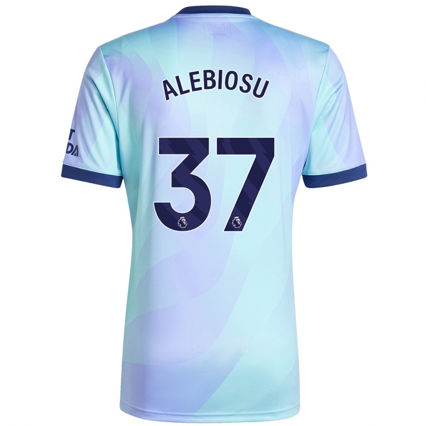 Hombre Fútbol Camiseta Ryan Alebiosu #37 Agua Equipación Tercera 2024/25 Perú