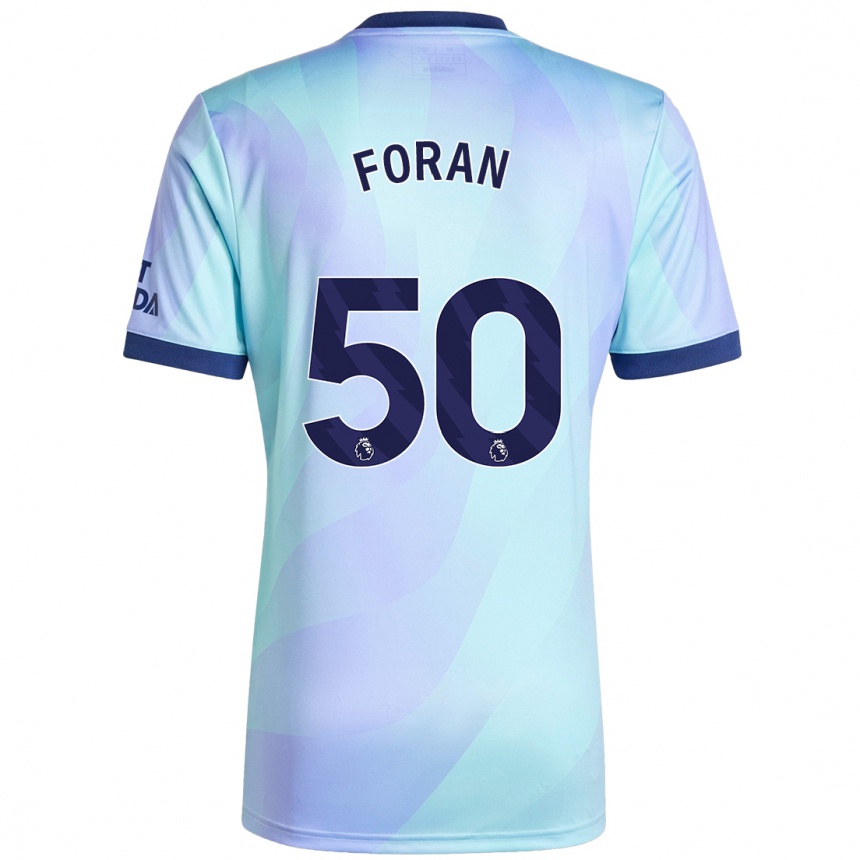 Hombre Fútbol Camiseta Taylor Foran #50 Agua Equipación Tercera 2024/25 Perú