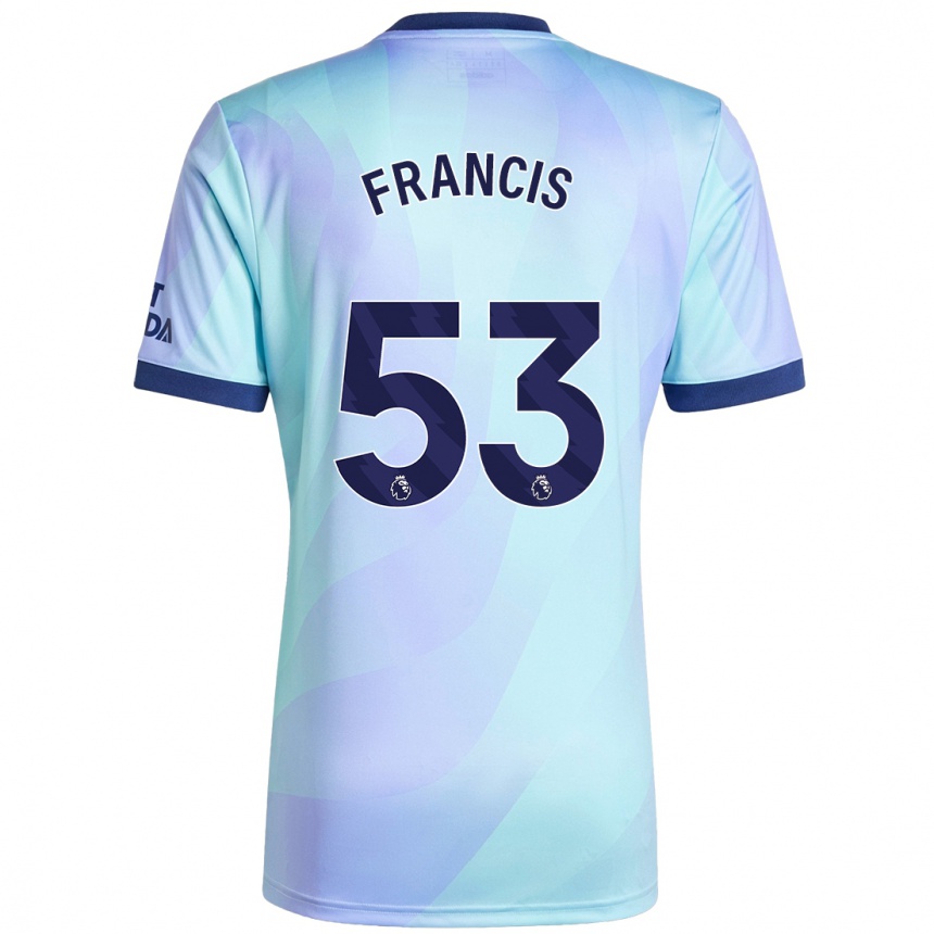 Hombre Fútbol Camiseta Jack Henry Francis #53 Agua Equipación Tercera 2024/25 Perú