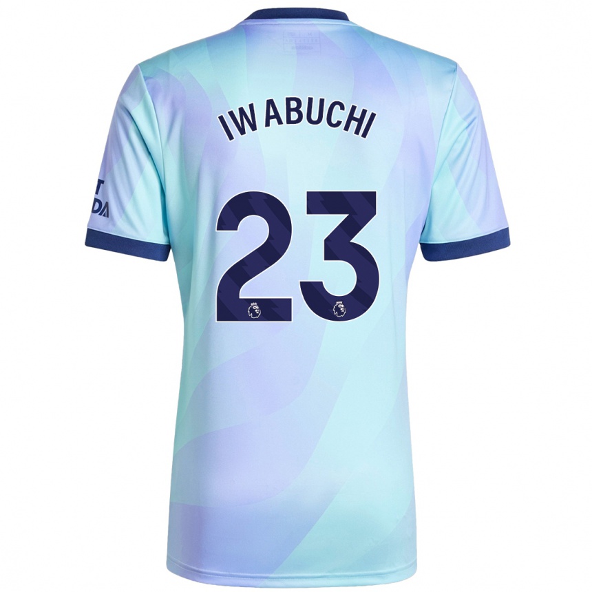 Hombre Fútbol Camiseta Mana Iwabuchi #23 Agua Equipación Tercera 2024/25 Perú