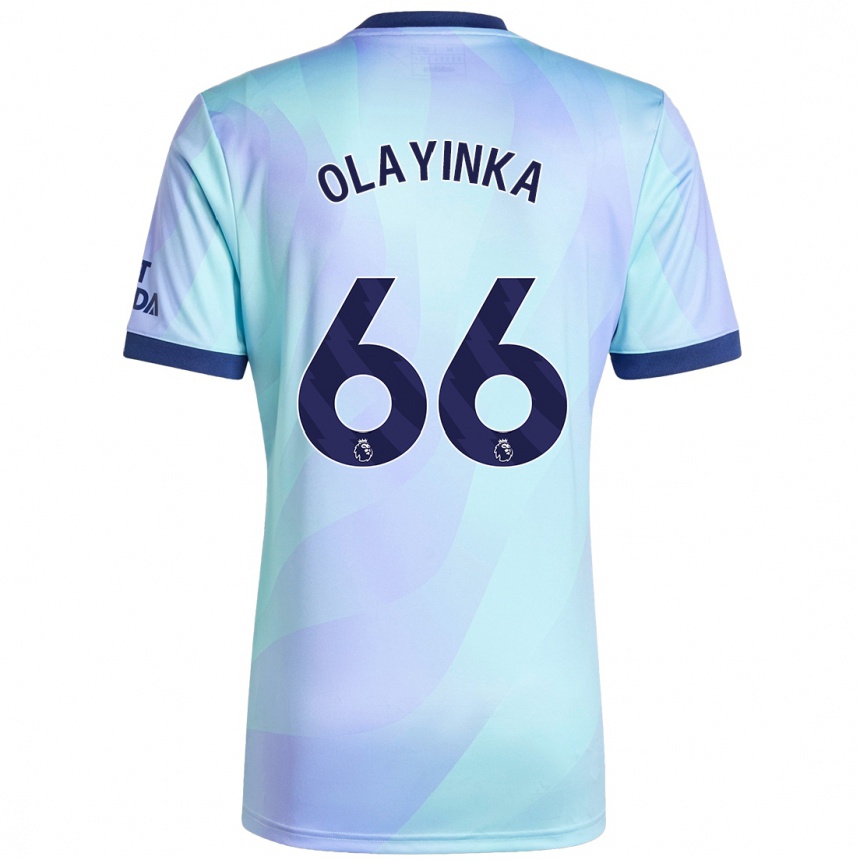 Hombre Fútbol Camiseta James Olayinka #66 Agua Equipación Tercera 2024/25 Perú