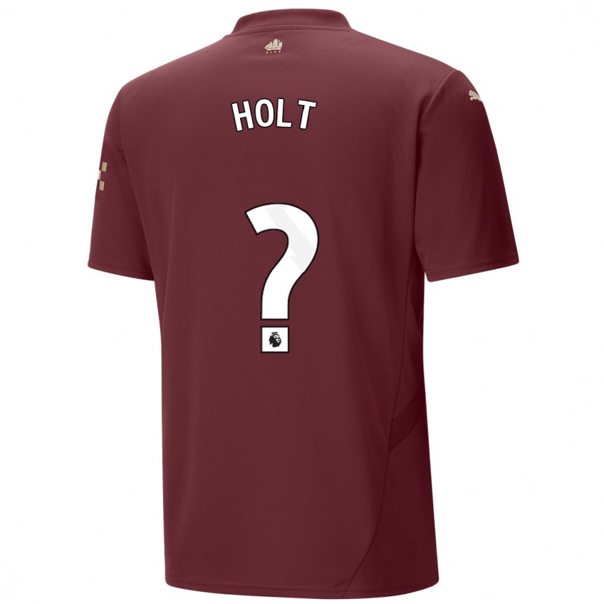 Hombre Fútbol Camiseta Charlie Holt #0 Granate Equipación Tercera 2024/25 Perú