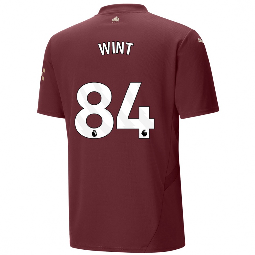 Hombre Fútbol Camiseta Jack Wint #84 Granate Equipación Tercera 2024/25 Perú