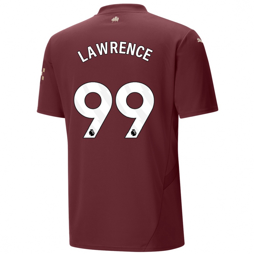 Hombre Fútbol Camiseta Emilio Lawrence #99 Granate Equipación Tercera 2024/25 Perú