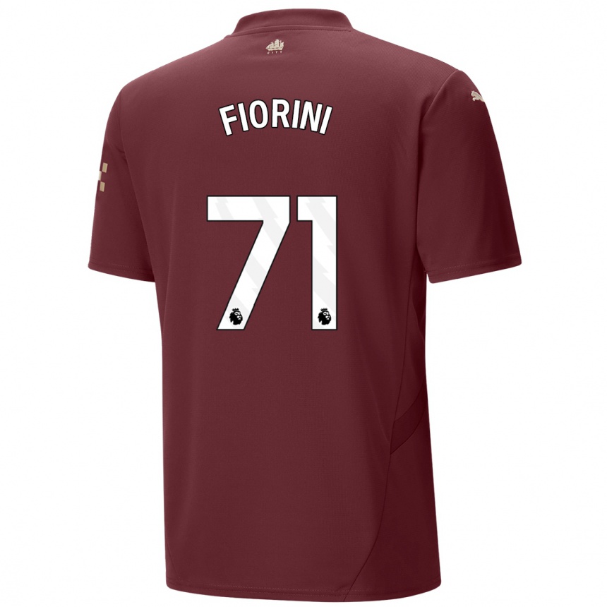 Hombre Fútbol Camiseta Lewis Fiorini #71 Granate Equipación Tercera 2024/25 Perú