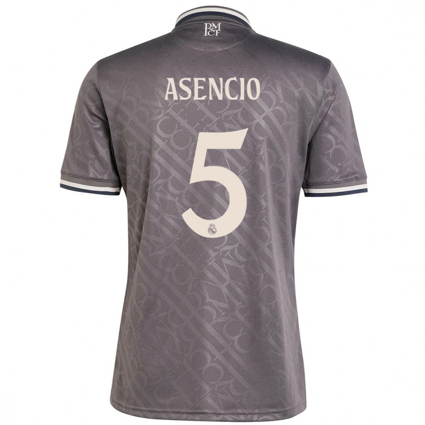 Hombre Fútbol Camiseta Raul Asencio #5 Carbón Equipación Tercera 2024/25 Perú