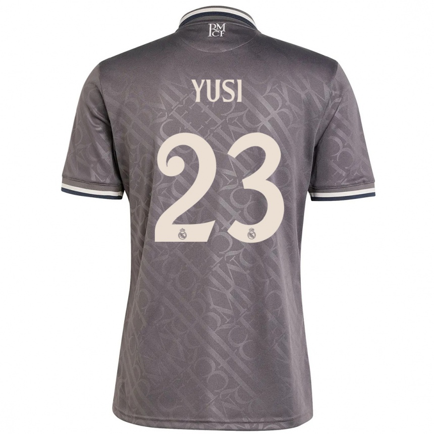 Hombre Fútbol Camiseta Yusi #23 Carbón Equipación Tercera 2024/25 Perú