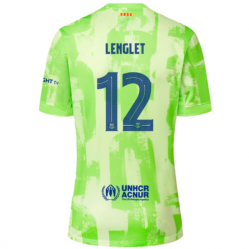 Hombre Fútbol Camiseta Clément Lenglet #12 Lima Equipación Tercera 2024/25 Perú