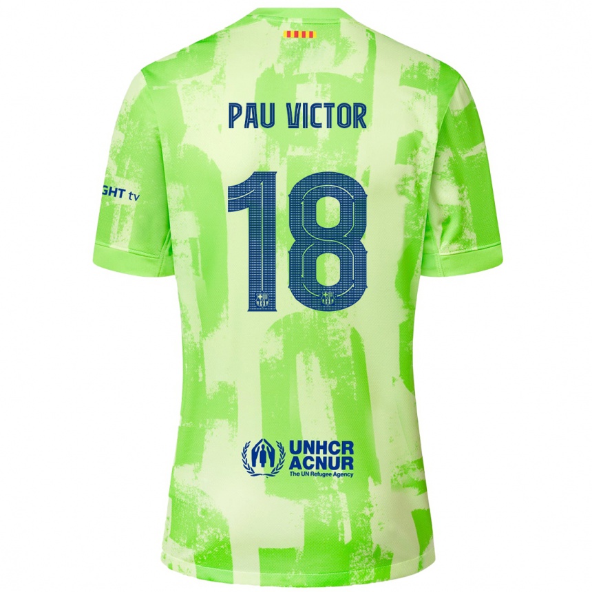 Hombre Fútbol Camiseta Pau Víctor #18 Lima Equipación Tercera 2024/25 Perú