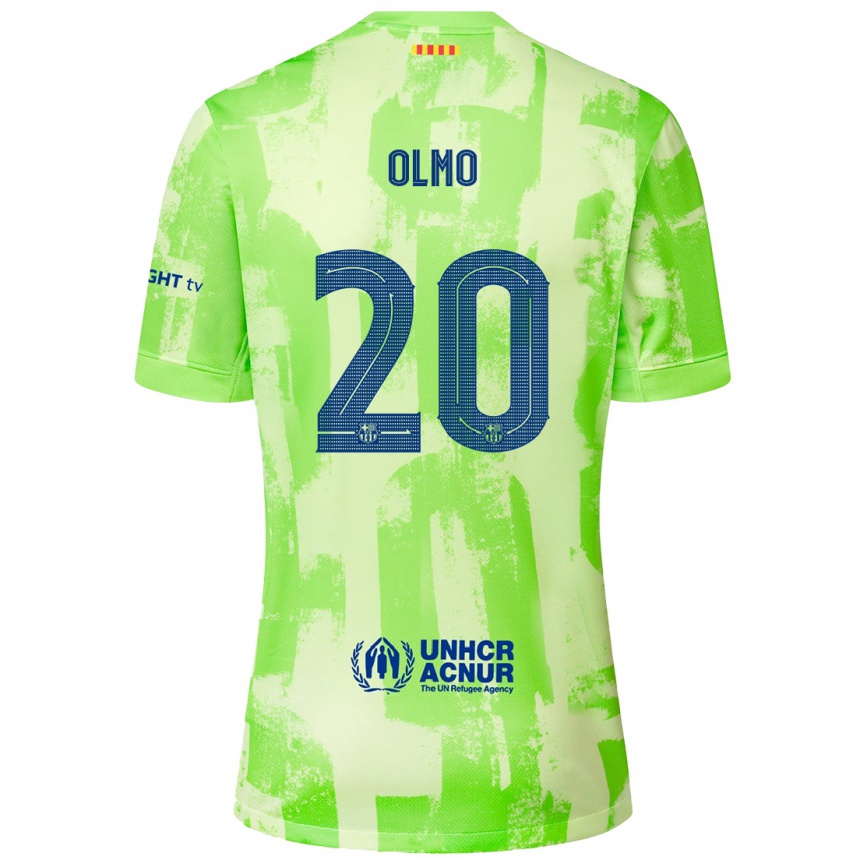 Hombre Fútbol Camiseta Dani Olmo #20 Lima Equipación Tercera 2024/25 Perú