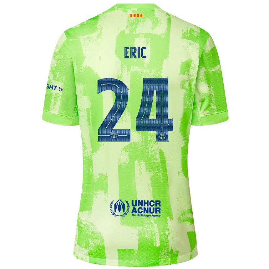 Hombre Fútbol Camiseta Eric Garcia #24 Lima Equipación Tercera 2024/25 Perú