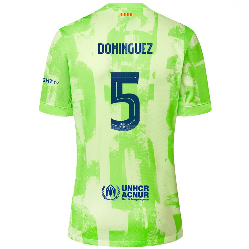 Hombre Fútbol Camiseta Sergi Dominguez #5 Lima Equipación Tercera 2024/25 Perú