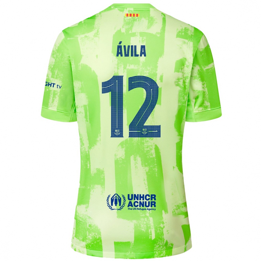 Hombre Fútbol Camiseta Dani Ávila #12 Lima Equipación Tercera 2024/25 Perú