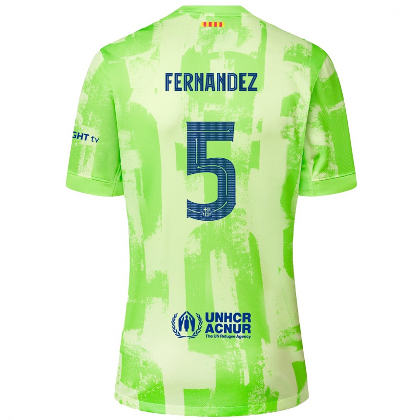 Hombre Fútbol Camiseta Jana Fernández #5 Lima Equipación Tercera 2024/25 Perú