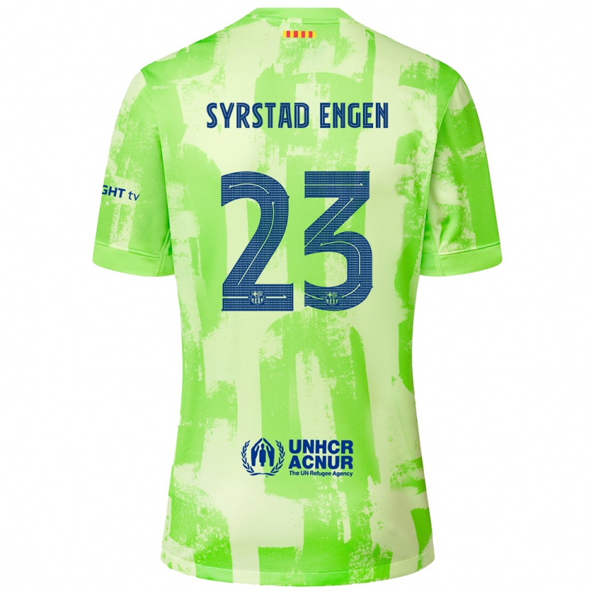 Hombre Fútbol Camiseta Ingrid Syrstad Engen #23 Lima Equipación Tercera 2024/25 Perú