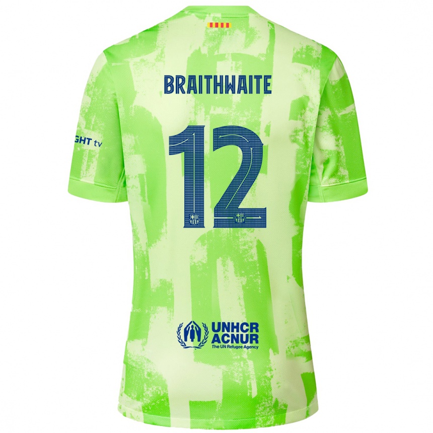 Hombre Fútbol Camiseta Martin Braithwaite #12 Lima Equipación Tercera 2024/25 Perú