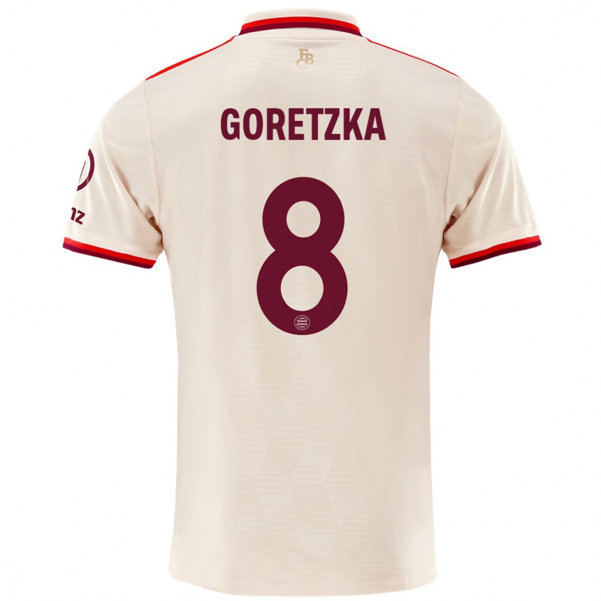 Hombre Fútbol Camiseta Leon Goretzka #8 Lino Equipación Tercera 2024/25 Perú