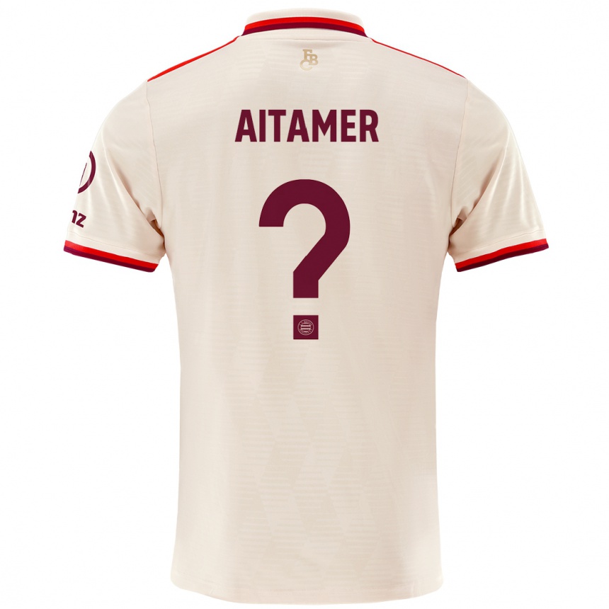 Hombre Fútbol Camiseta Younes Aitamer #0 Lino Equipación Tercera 2024/25 Perú