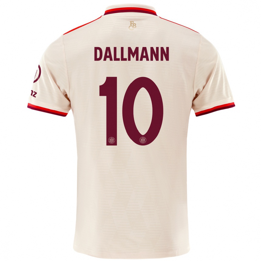 Hombre Fútbol Camiseta Linda Dallmann #10 Lino Equipación Tercera 2024/25 Perú