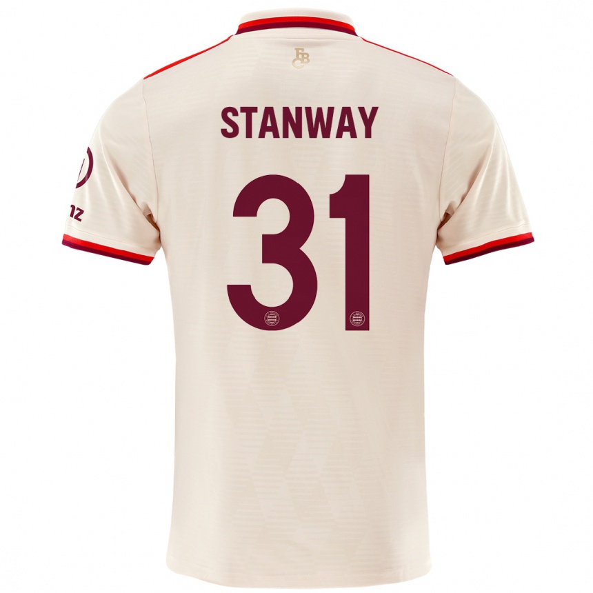 Hombre Fútbol Camiseta Georgia Stanway #31 Lino Equipación Tercera 2024/25 Perú