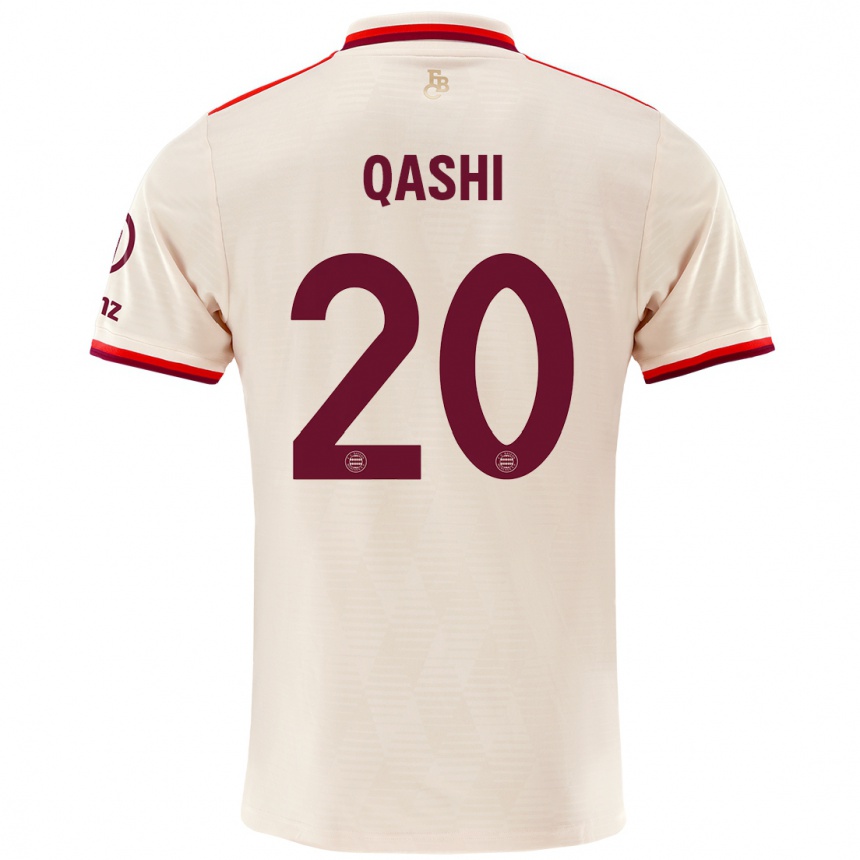 Hombre Fútbol Camiseta Yousef Qashi #20 Lino Equipación Tercera 2024/25 Perú