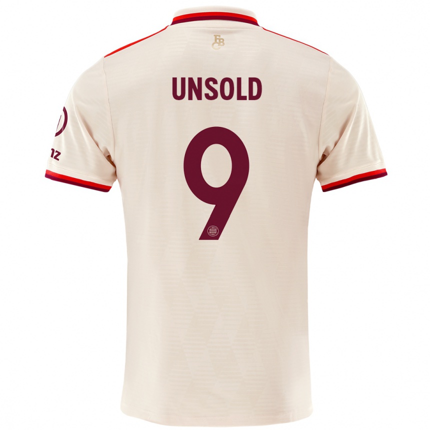 Hombre Fútbol Camiseta Samuel Unsold #9 Lino Equipación Tercera 2024/25 Perú