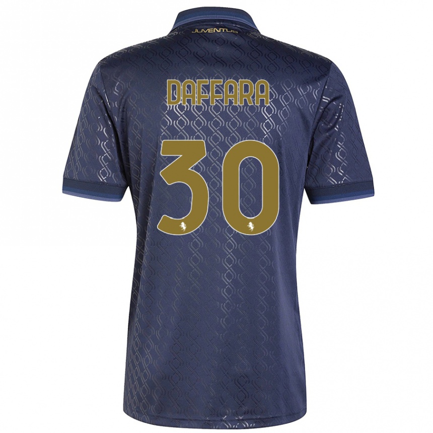 Hombre Fútbol Camiseta Giovanni Daffara #30 Azul Marino Equipación Tercera 2024/25 Perú