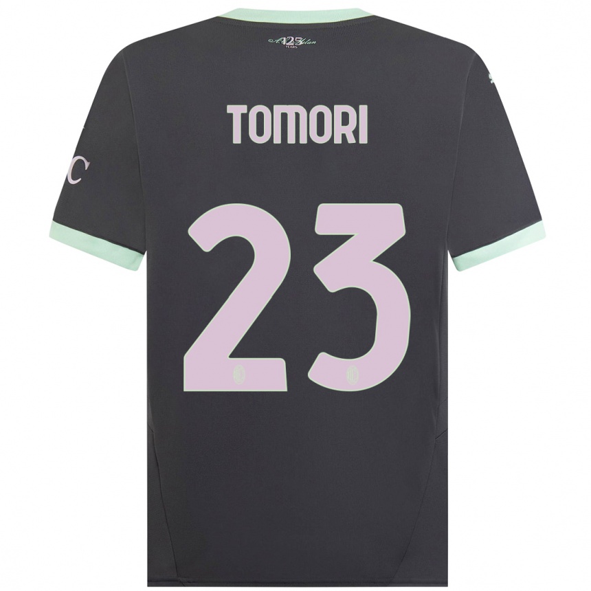 Hombre Fútbol Camiseta Fikayo Tomori #23 Gris Equipación Tercera 2024/25 Perú