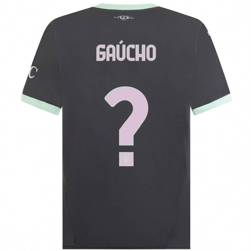 Hombre Fútbol Camiseta Estevan Gaúcho #0 Gris Equipación Tercera 2024/25 Perú