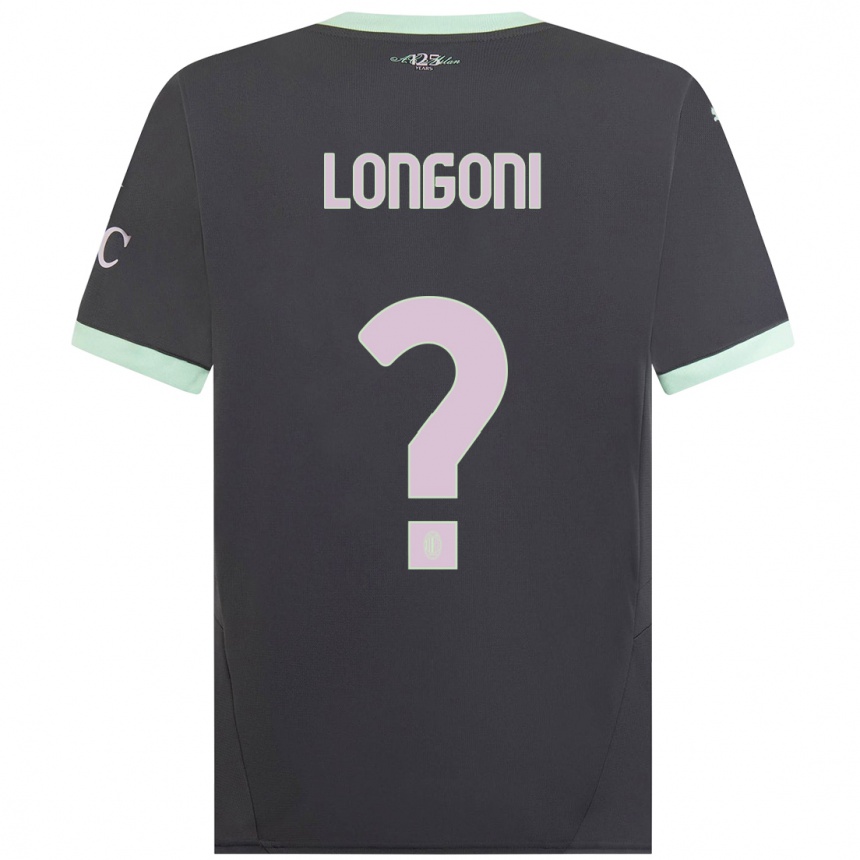 Hombre Fútbol Camiseta Alessandro Longoni #0 Gris Equipación Tercera 2024/25 Perú