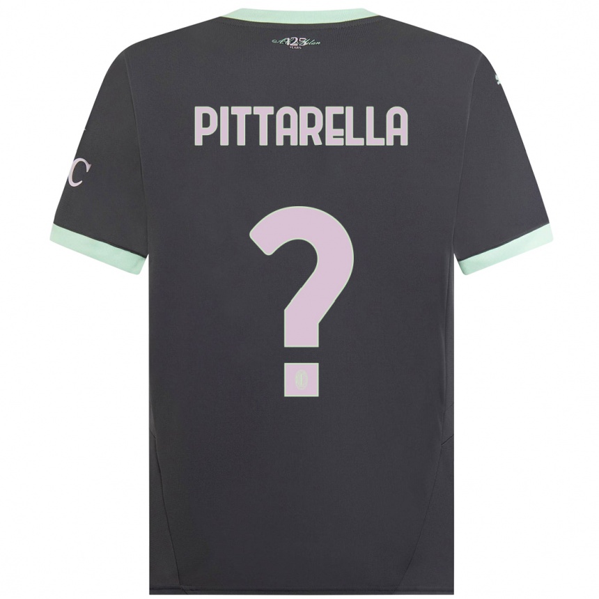 Hombre Fútbol Camiseta Matteo Pittarella #0 Gris Equipación Tercera 2024/25 Perú