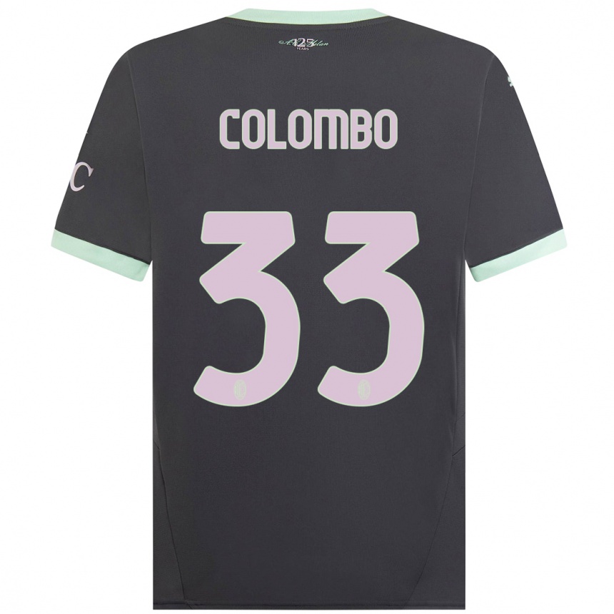 Hombre Fútbol Camiseta Federico Colombo #33 Gris Equipación Tercera 2024/25 Perú