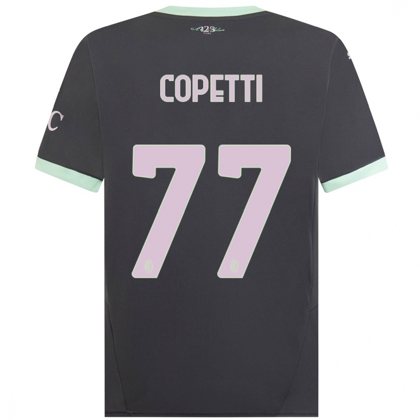 Hombre Fútbol Camiseta Matilde Copetti #77 Gris Equipación Tercera 2024/25 Perú