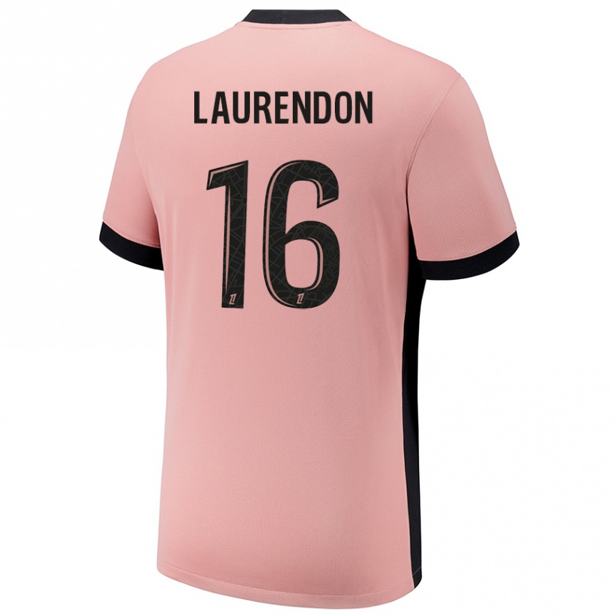 Hombre Fútbol Camiseta Bilal Laurendon #16 Rosa Óxido Equipación Tercera 2024/25 Perú